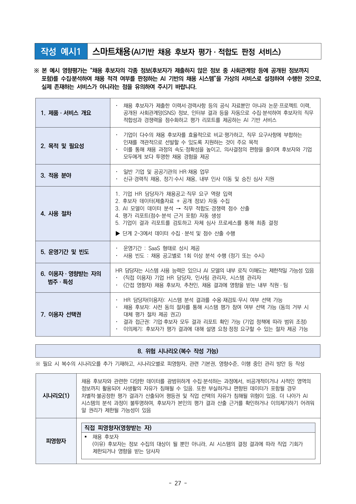 스마트채용 작성 예시 1쪽